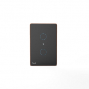 Công tắc cảm ứng thông minh wifi chữ nhật 2 nút bấm miền nam