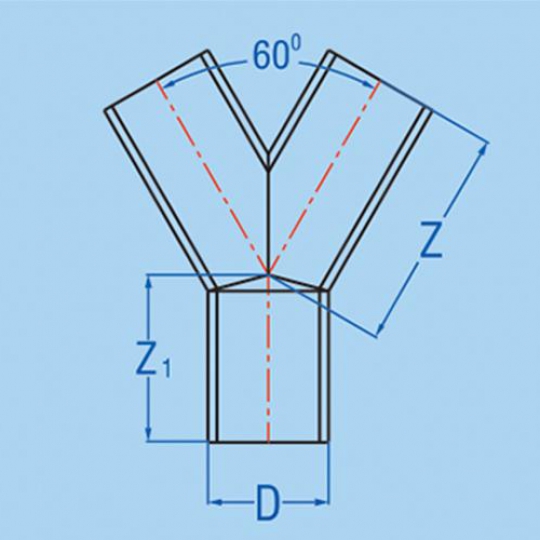 CHỮ Y 60 ĐỘ - PHỤ TÙNG GIA CÔNG TỪ ỐNG