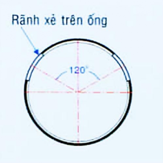 ỐNG GÂN THÀNH ĐÔI HDPE XẺ RÃNH - KIỂU MP