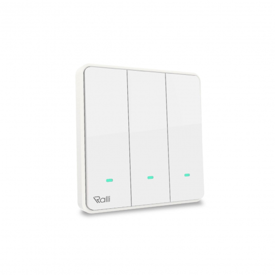 Công tắc cơ điện tử thông minh 2 chiều wifi CTC2C 3 nút bấm